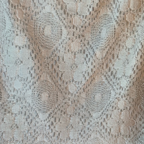 a.n.a White Spaghetti Strap Top w/ Lace & Tassels - Picture 3 of 8